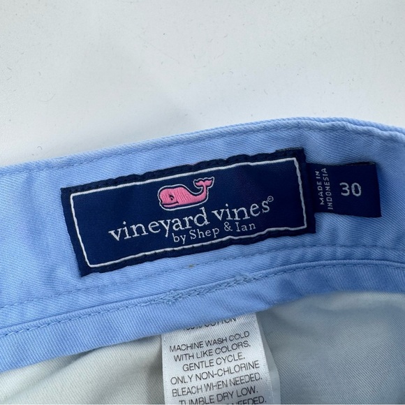 Vineyard Vines Blue Flat Front Shorts - Picture 6 of 8